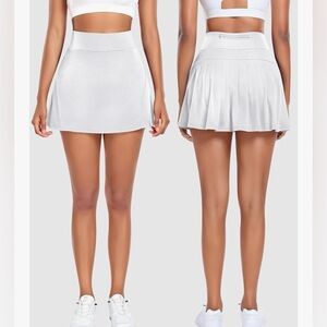 Women’s Pleated Tennis Skirt with Pockets Shorts